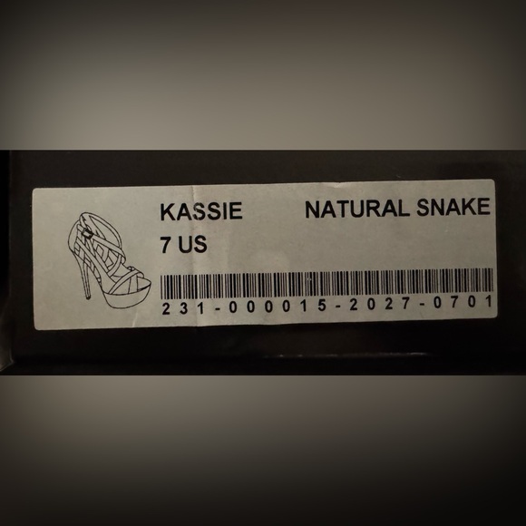 Scene Tan, Gray, & Black Animal Print Platform High Heels w/ Open Toe Design - Picture 4 of 12